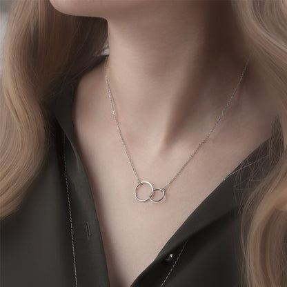 Anavia double circle necklace gift for a stepdaughter
