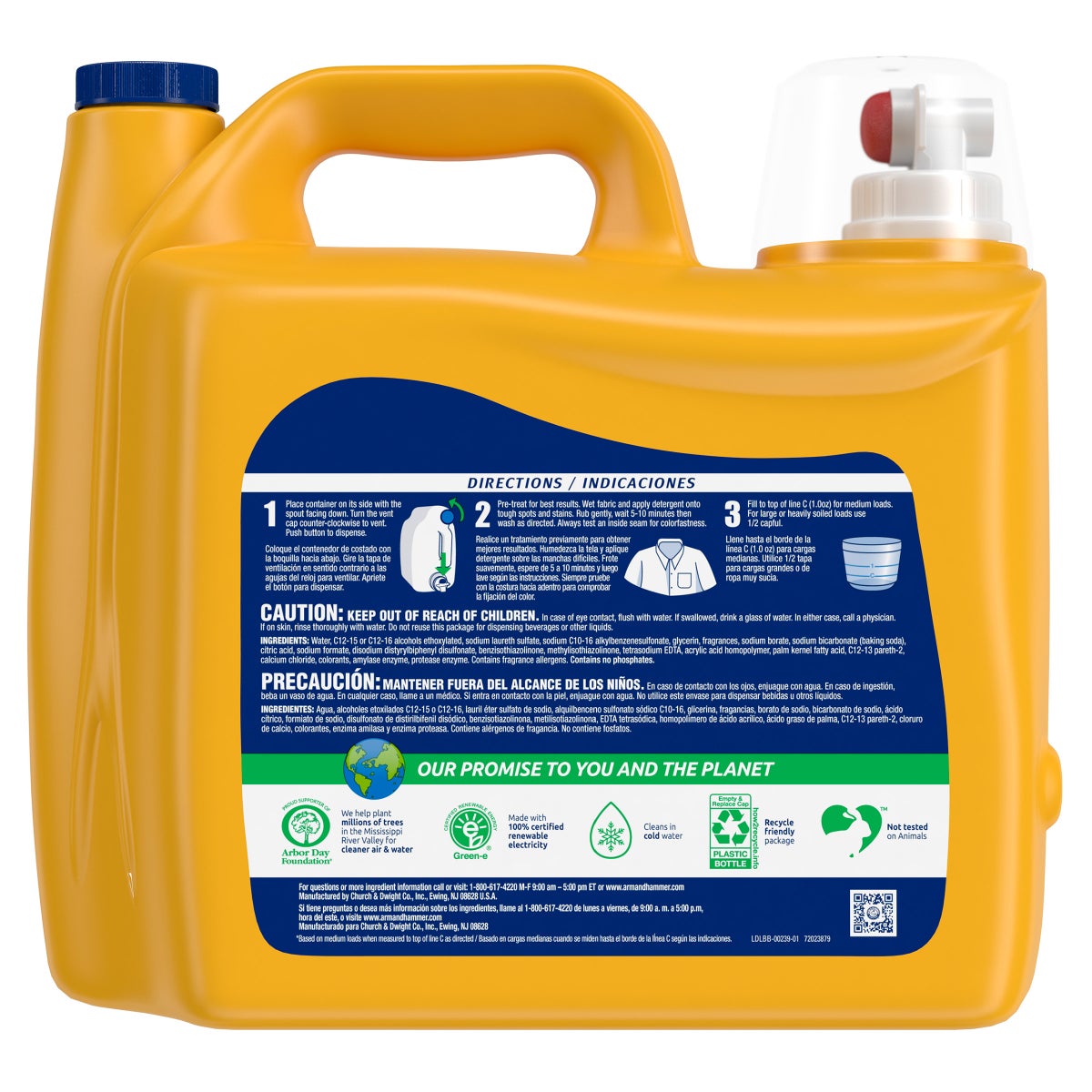 Fresh HE laundry detergent 200 loads 200 fl oz
