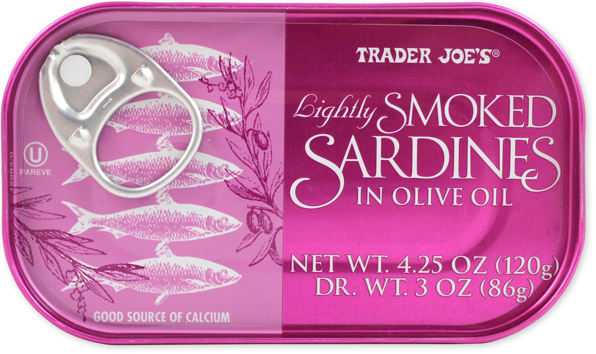 Trader Joe's lightly smoked sardines in olive oil