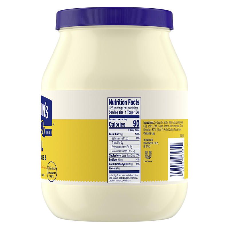 Large jar of Hellmann's Real Mayonnaise