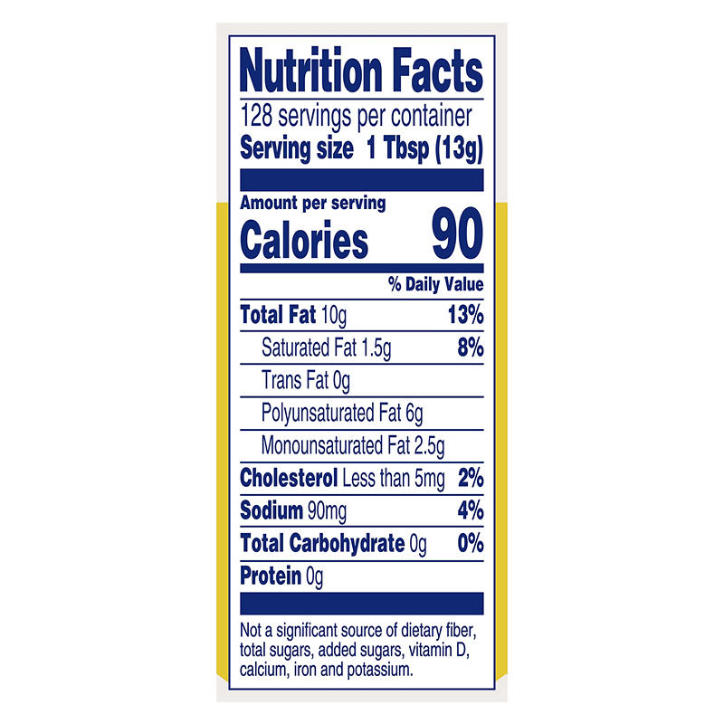 Hellmann's mayonnaise side label view
