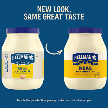 Hellmann's Real Mayonnaise ingredient and nutrition label