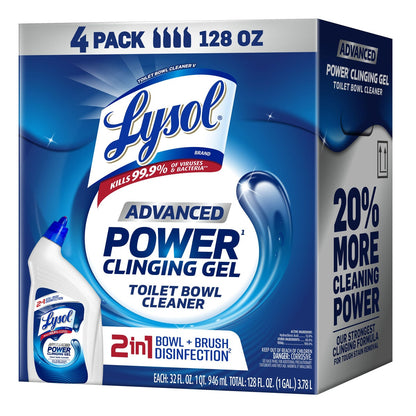 Lysol Advanced Toilet Bowl Cleaner 4-count pack
