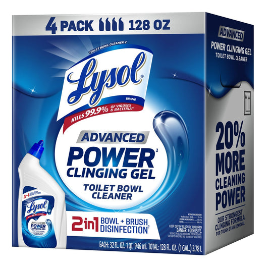 Lysol Advanced Toilet Bowl Cleaner 4-count pack