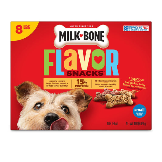 Milk-Bone small crunchy dog biscuits variety pack 8 lb box