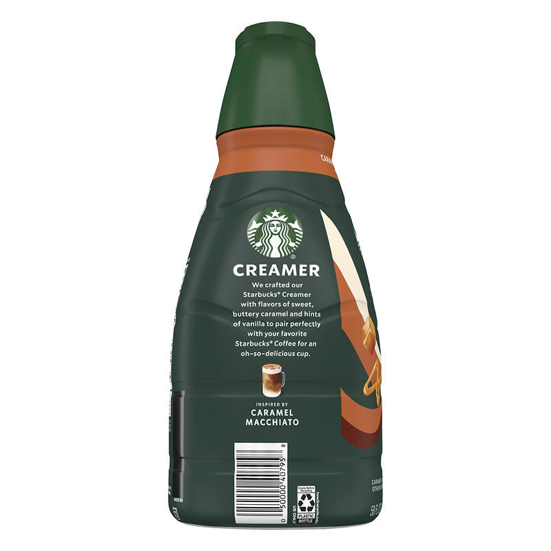 Caramel and vanilla flavored coffee creamer