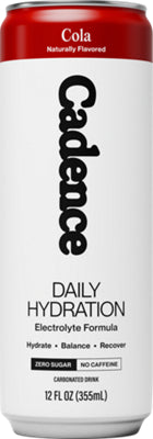 Carbonated hydration beverage in cola flavor