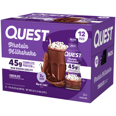 12-pack chocolate protein milkshake