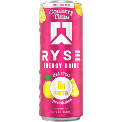 Ryse pink lemonade energy drink 12-pack