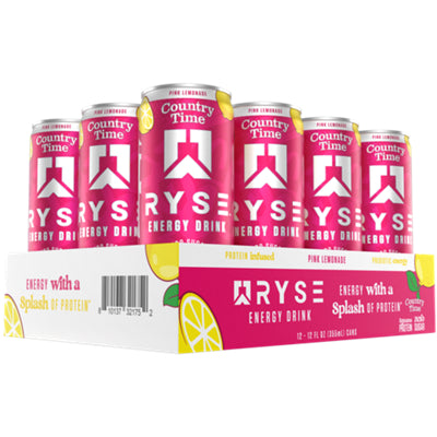 Ryse energy drink with 8g protein and prebiotics