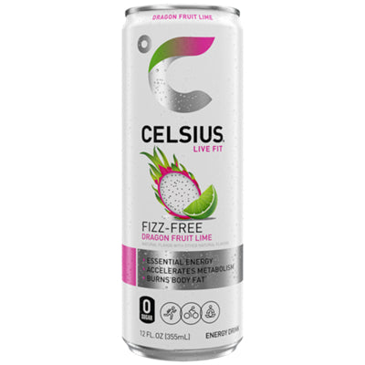 Celsius sugar free Dragon Fruit Lime energy drink 12-pack