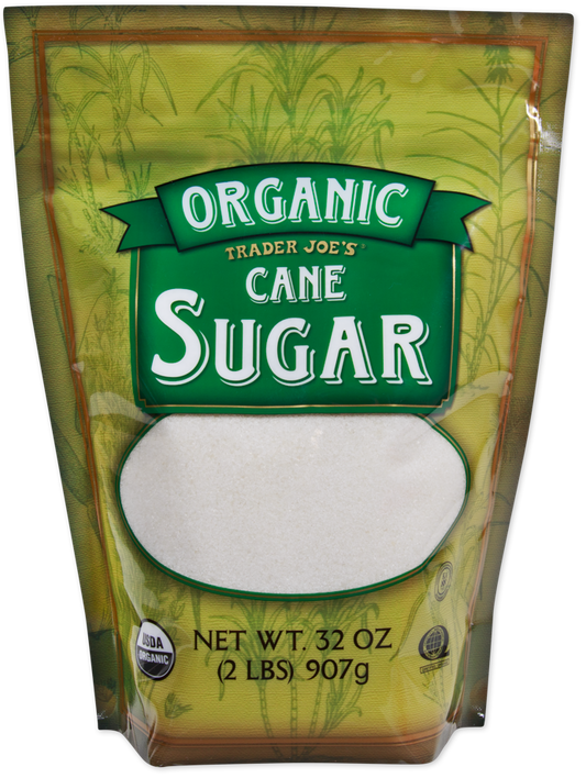 Trader Joe's organic cane sugar bag