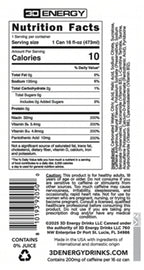 3D Energy Drink Citrus Frost flavor detail