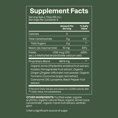 Dose cholesterol support drink front label