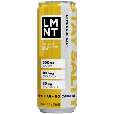 LMNT sparkling lemonade electrolyte drink can