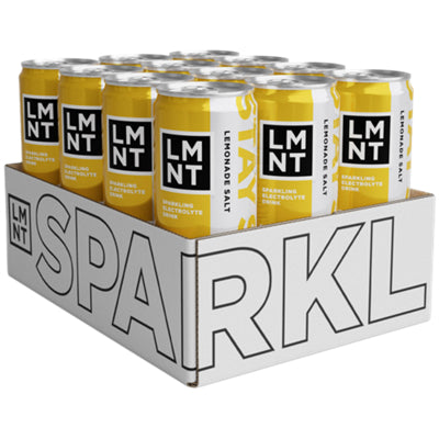 Sparkling electrolyte drink with lemonade flavor