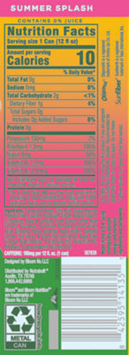 Zero sugar Bloom Nutrition energy drink cans