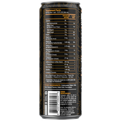 ECHELON performance energy drink can in orange cream flavor