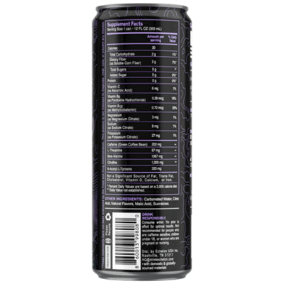 ECHELON performance energy drink can with grape citrus flavor