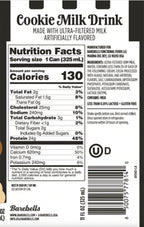 Creamy Barebells protein milk drink bottle