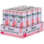 Sparkling strawberry energy drink with natural caffeine
