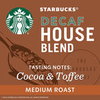 Starbucks medium roast decaf coffee pods