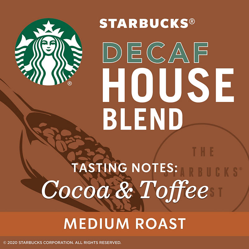 Starbucks medium roast decaf coffee pods