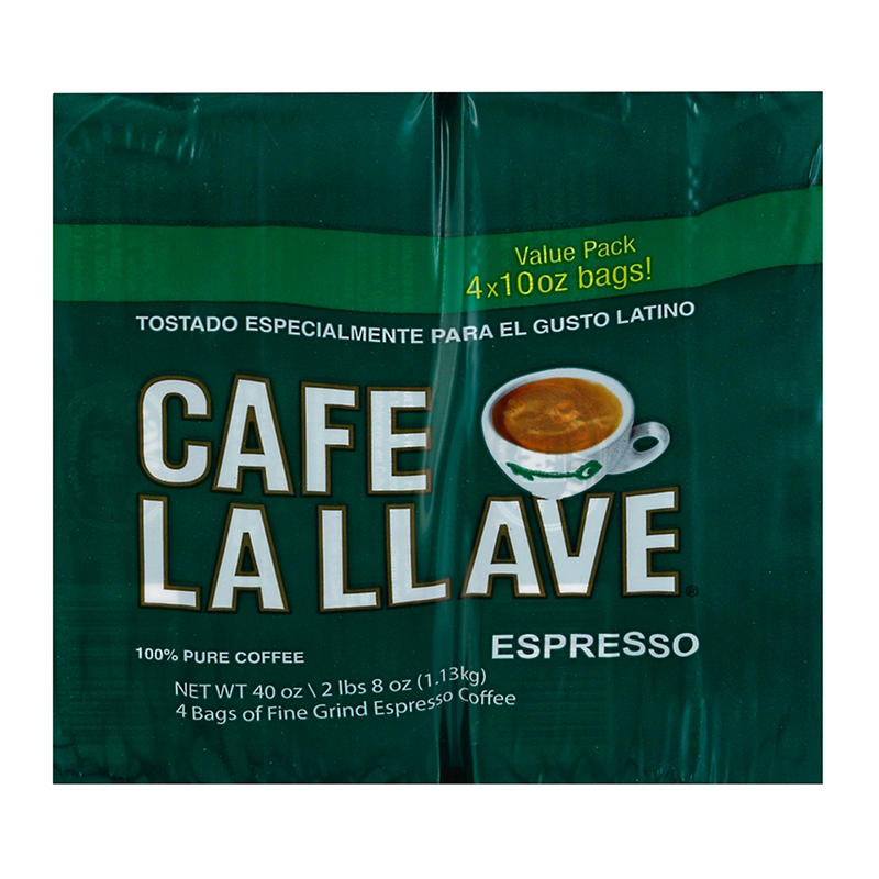 Cafe La Llave Espresso dark roast coffee pack