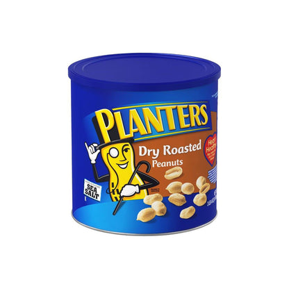Planters peanuts bulk snack can front view