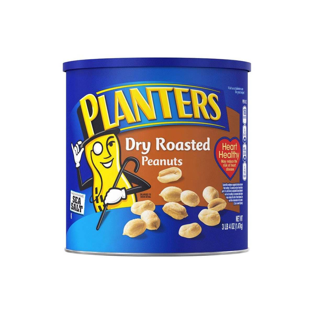 Cholesterol free peanuts in large can