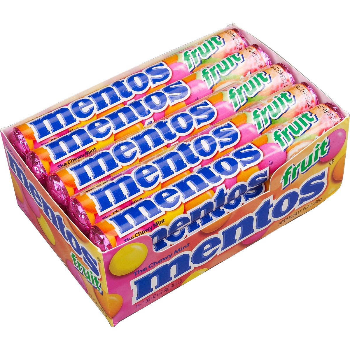 Mentos Fruit 1.32 oz 15-count chewy candy pack