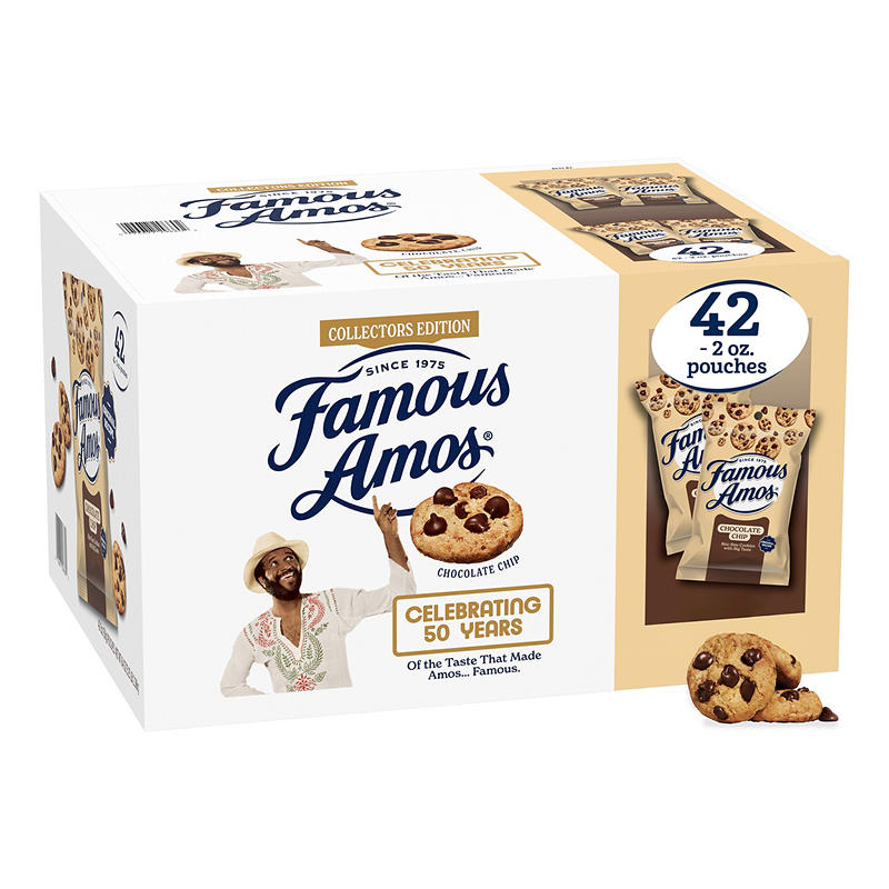 Famous Amos resealable cookie pouch