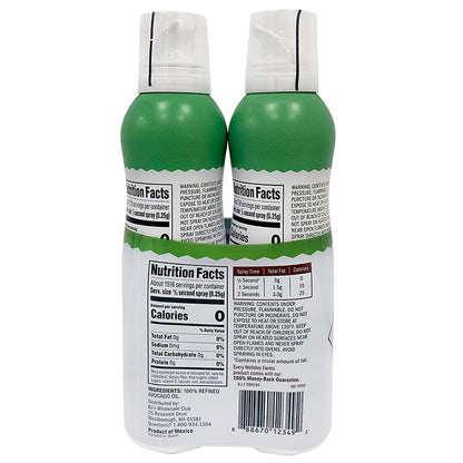 Propellant-free avocado oil cooking spray