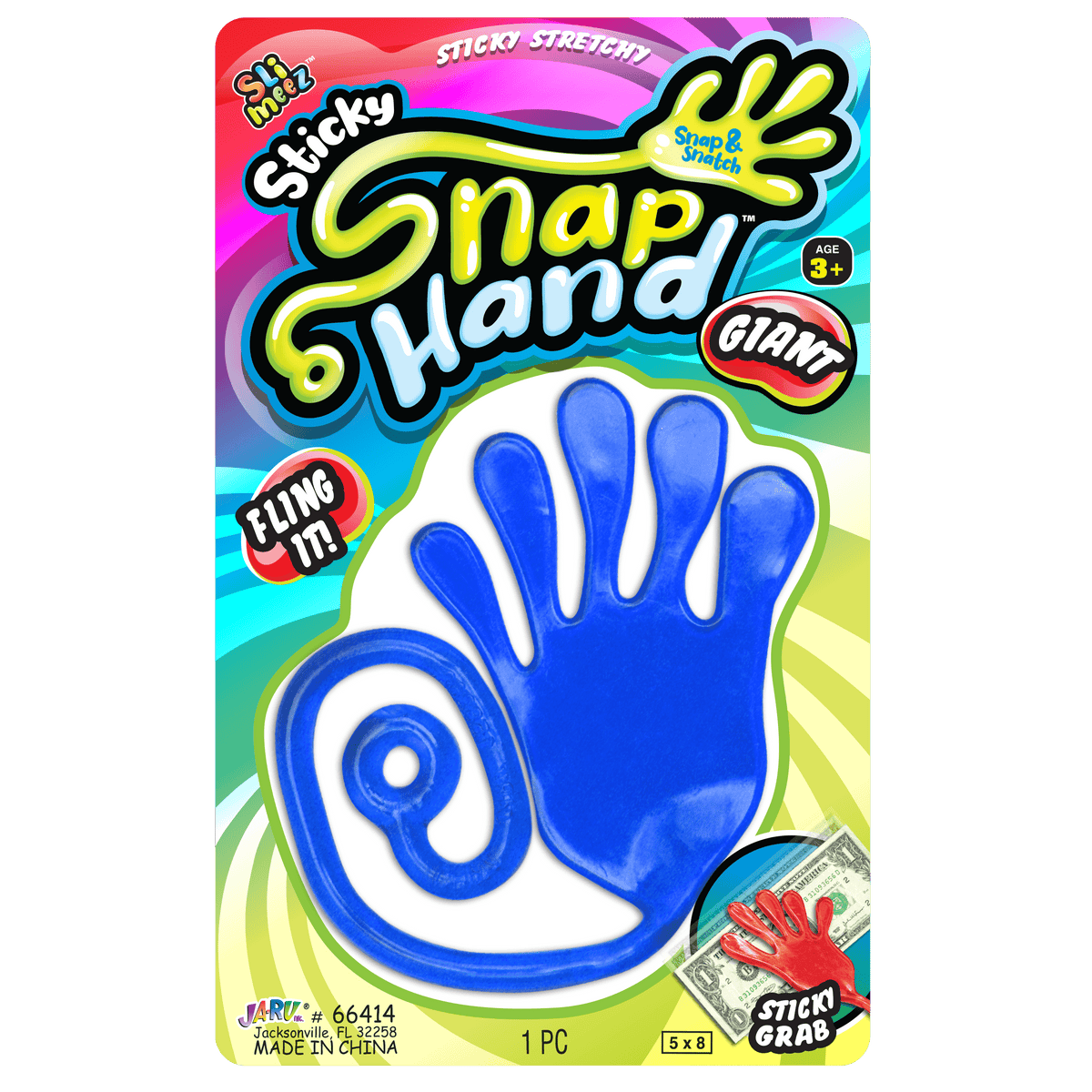 Slim-Eez sticky stretchy hand made from TPR