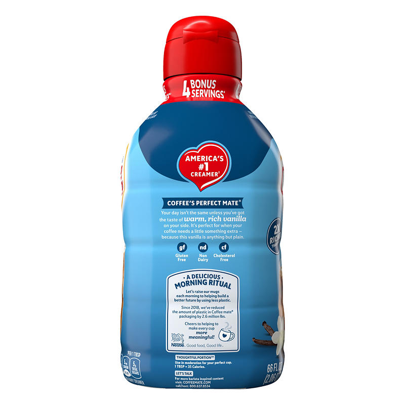 French vanilla non-dairy coffee creamer