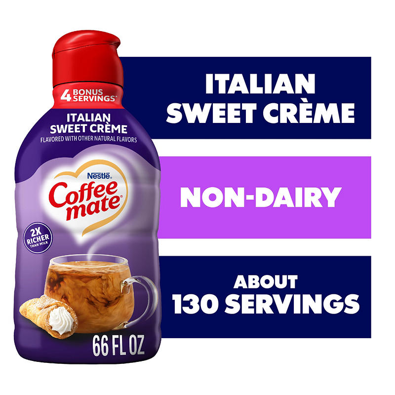 Coffee-Mate creamer nutrition panel
