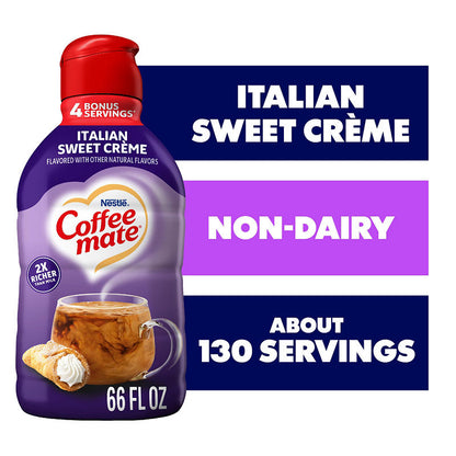 Coffee-Mate creamer nutrition panel