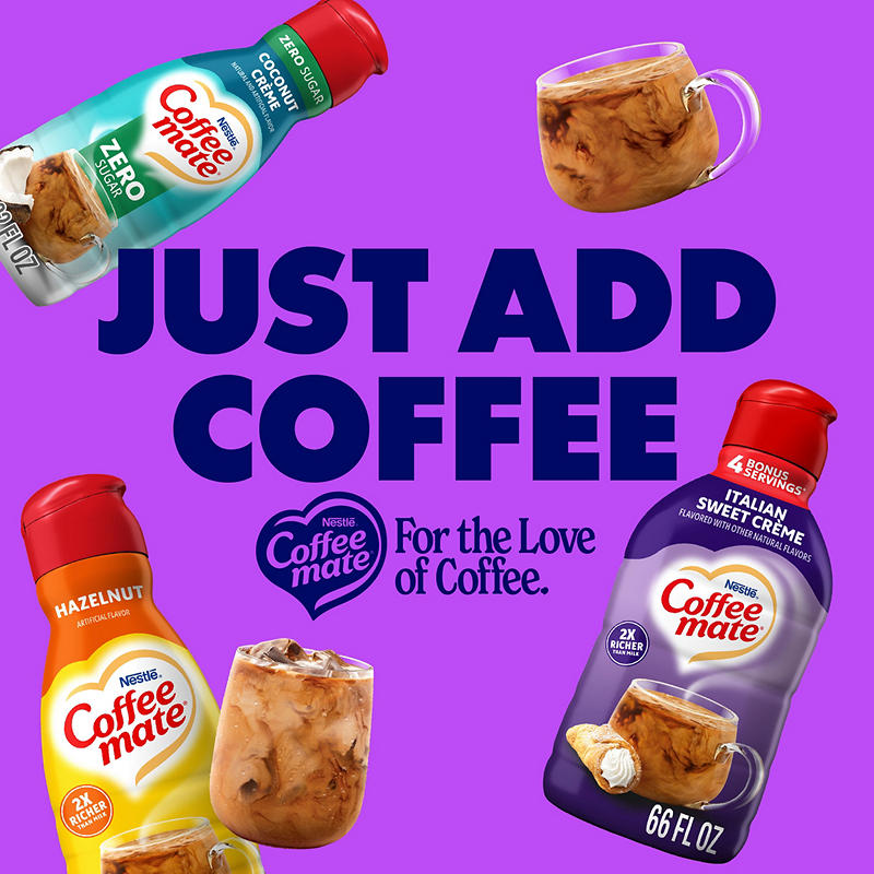 Coffee-Mate creamer bottle back label