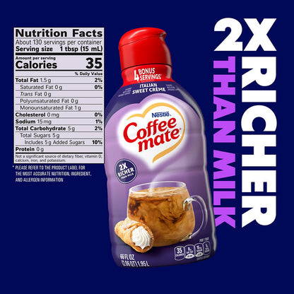 Gluten-free Coffee-Mate liquid creamer