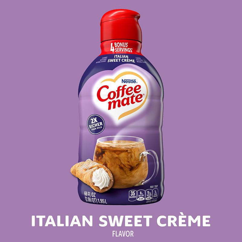 Coffee-Mate creamer serving information