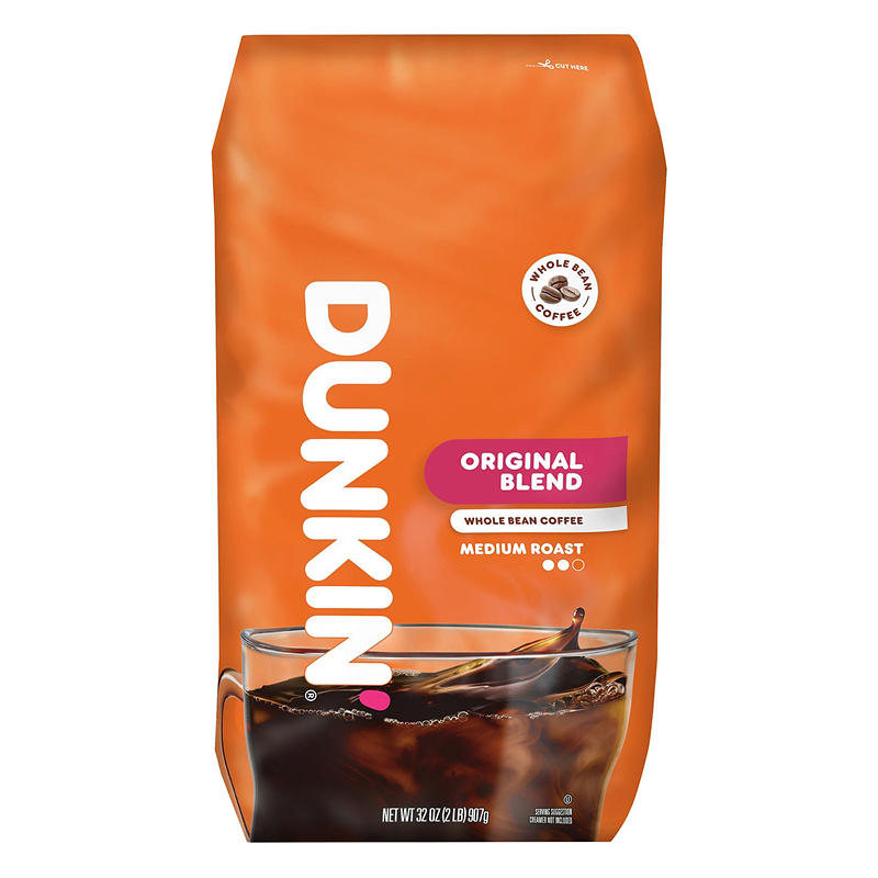 Dunkin' Original Blend whole bean coffee 32 oz bag
