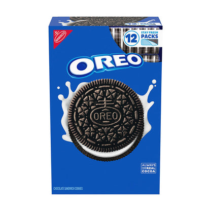 Oreo chocolate sandwich cookies 12 pack box