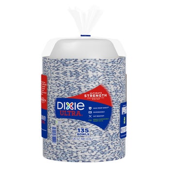 Dixie Ultra cut-resistant paper bowl stack