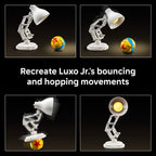 Fully articulated LEGO Pixar Luxo Jr. model