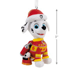 Hallmark Marshall ornament in a red and yellow sweater