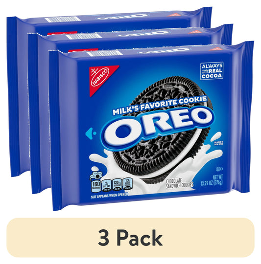 OREO chocolate sandwich cookies, 3-pack of 13.29 oz packages