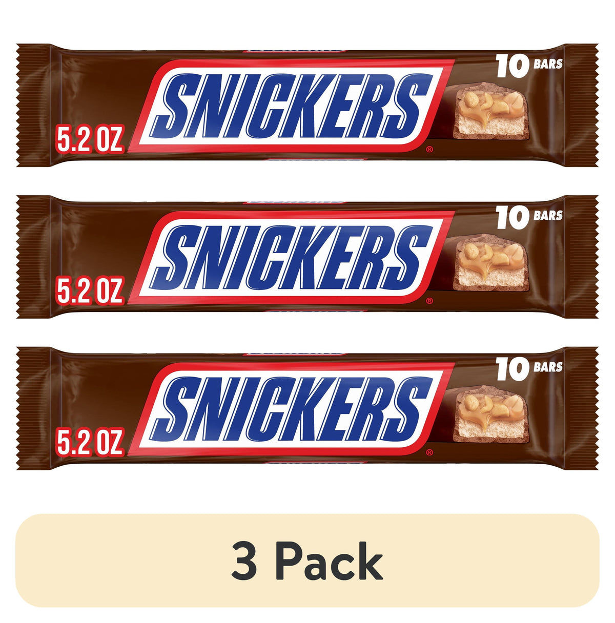 SNICKERS Fun Size Milk Chocolate Bars three-pack