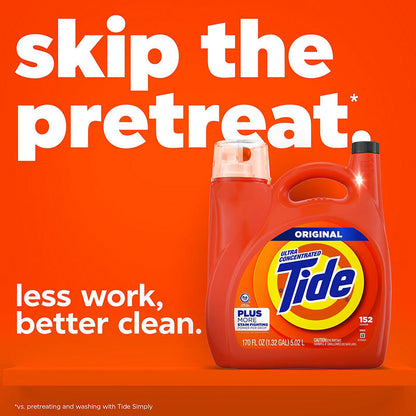 Tide Original scent detergent cap detail