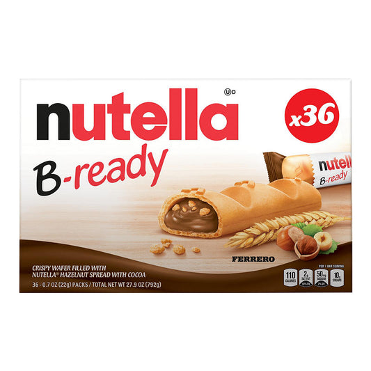 Nutella B-ready wafer snack bars 36 count