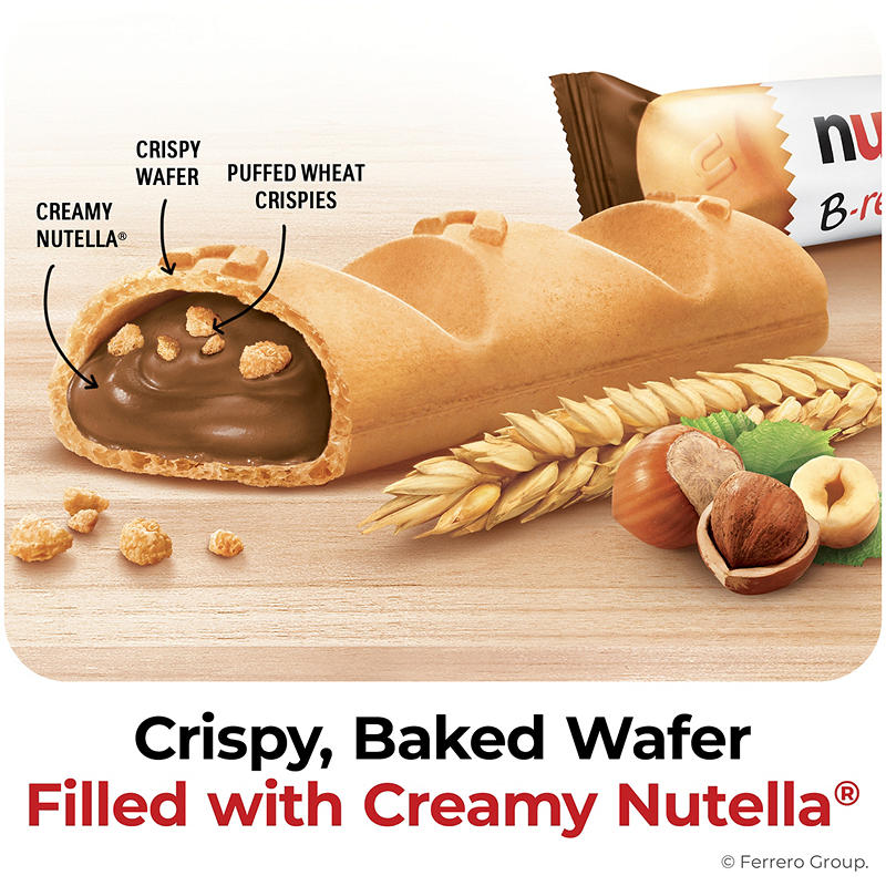 Ready-to-eat Nutella snack bars
